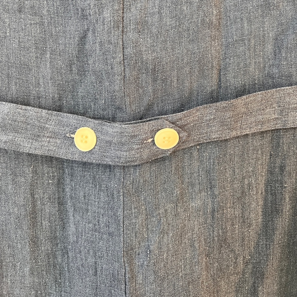 Jenni Kayne Blue Callan Chambray‎ Midi Dress Large Sleeveless 100% Linen NWT - Picture 6 of 8